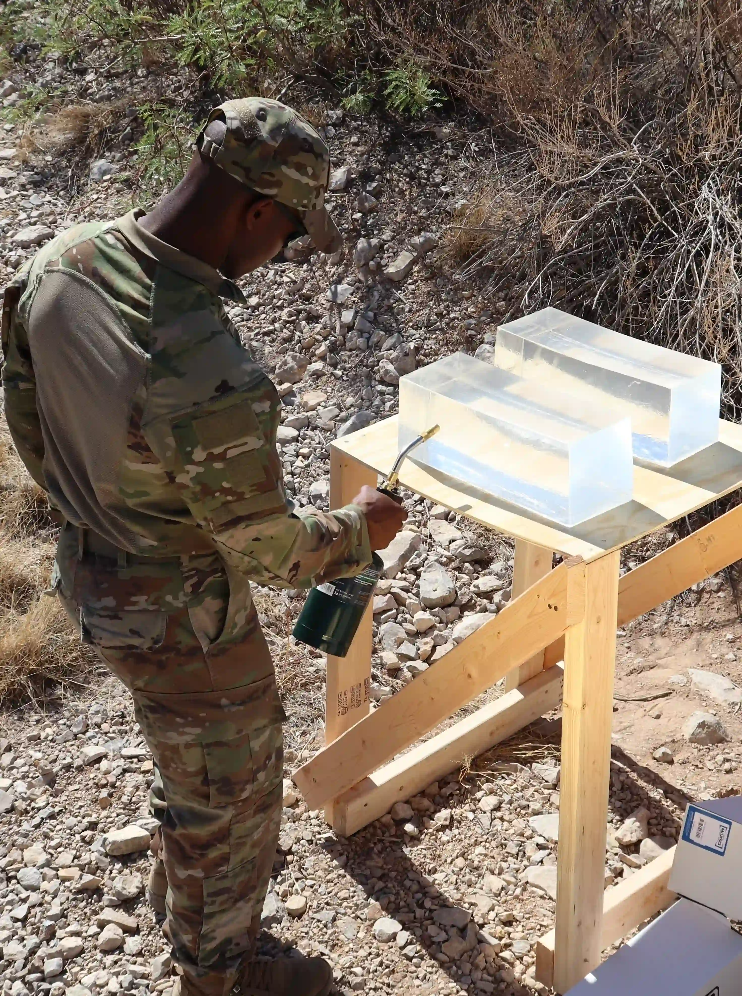 Ballistic gel in training use